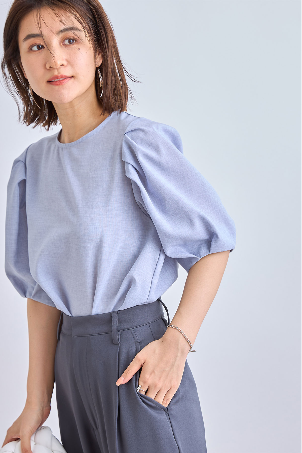 【WEB限定】袖バルーンブラウス