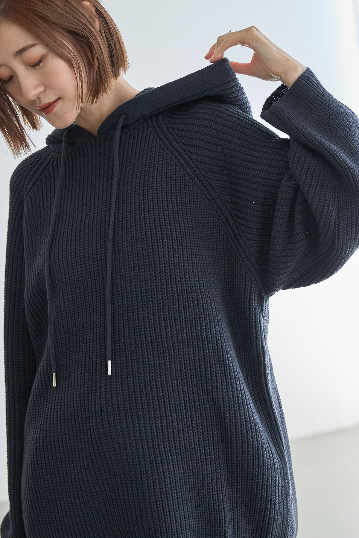 【WEB限定】フーディーニットプルオーバー