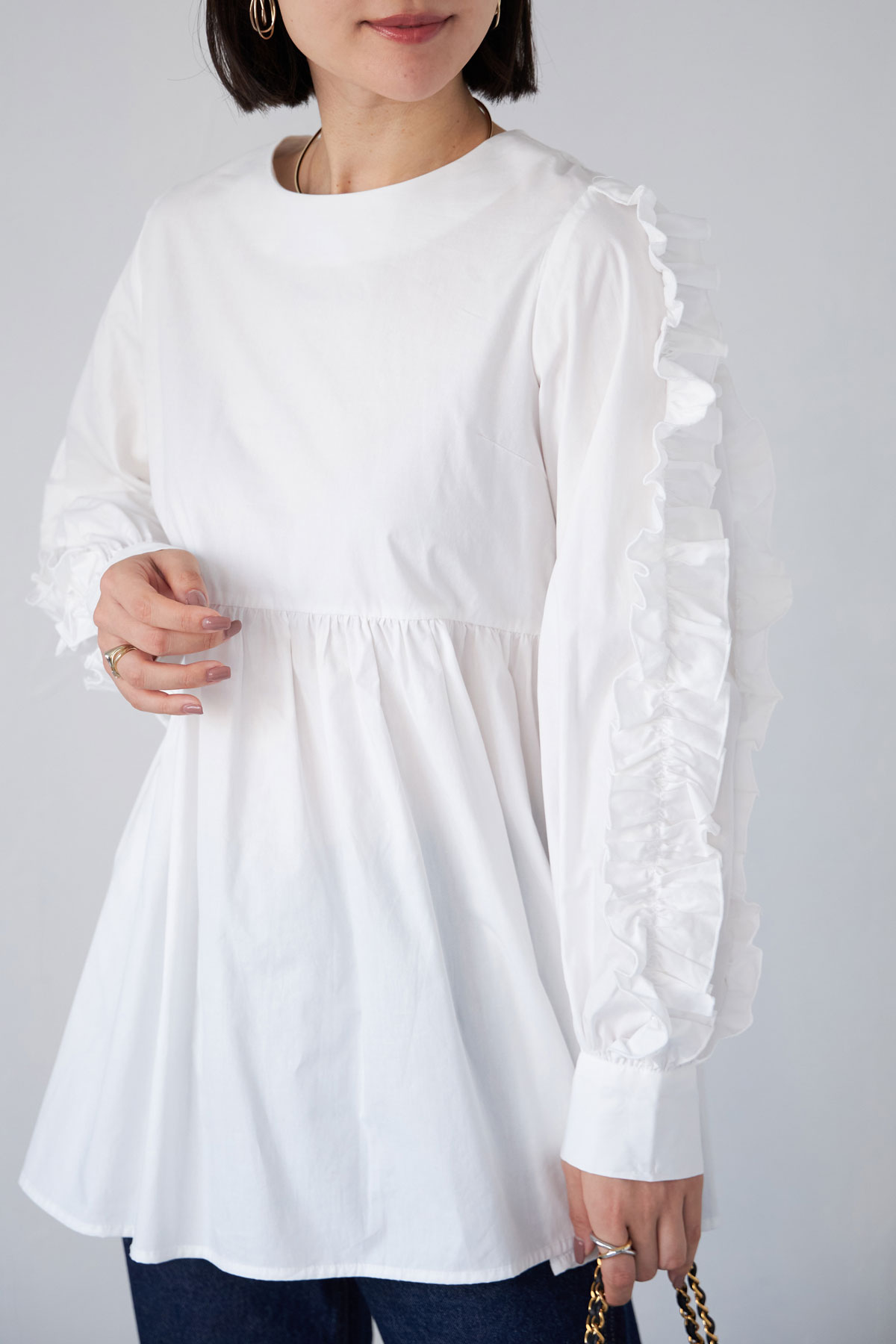 【WEB限定】袖フリルチュニック