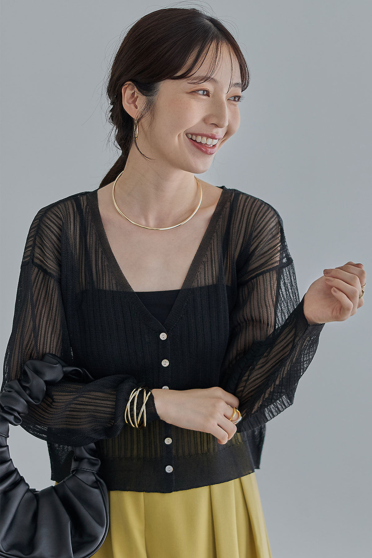 シアーニットカーディガン※一部店舗のみ入荷