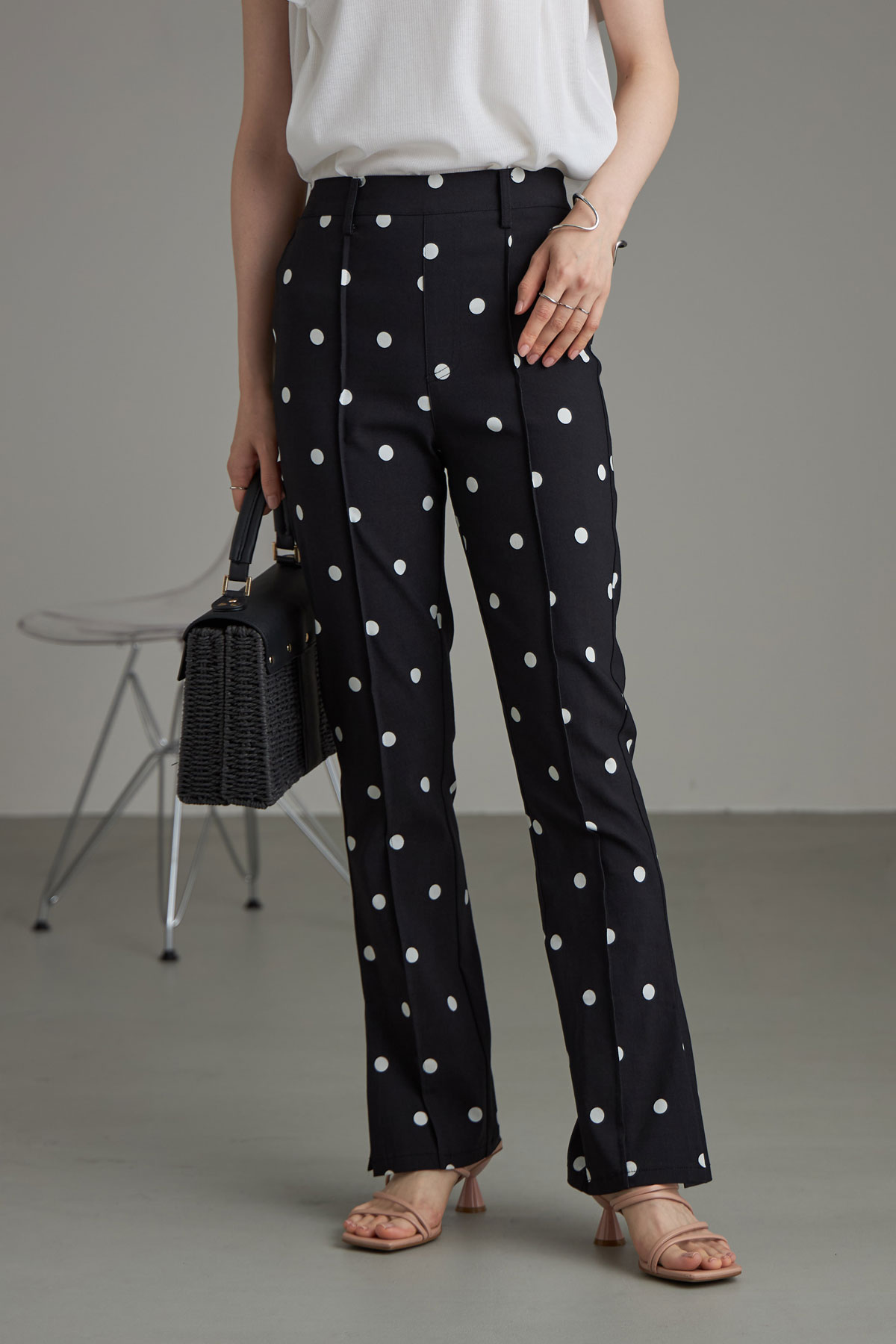 【WEB限定】スーパーストレッチドットパンツ