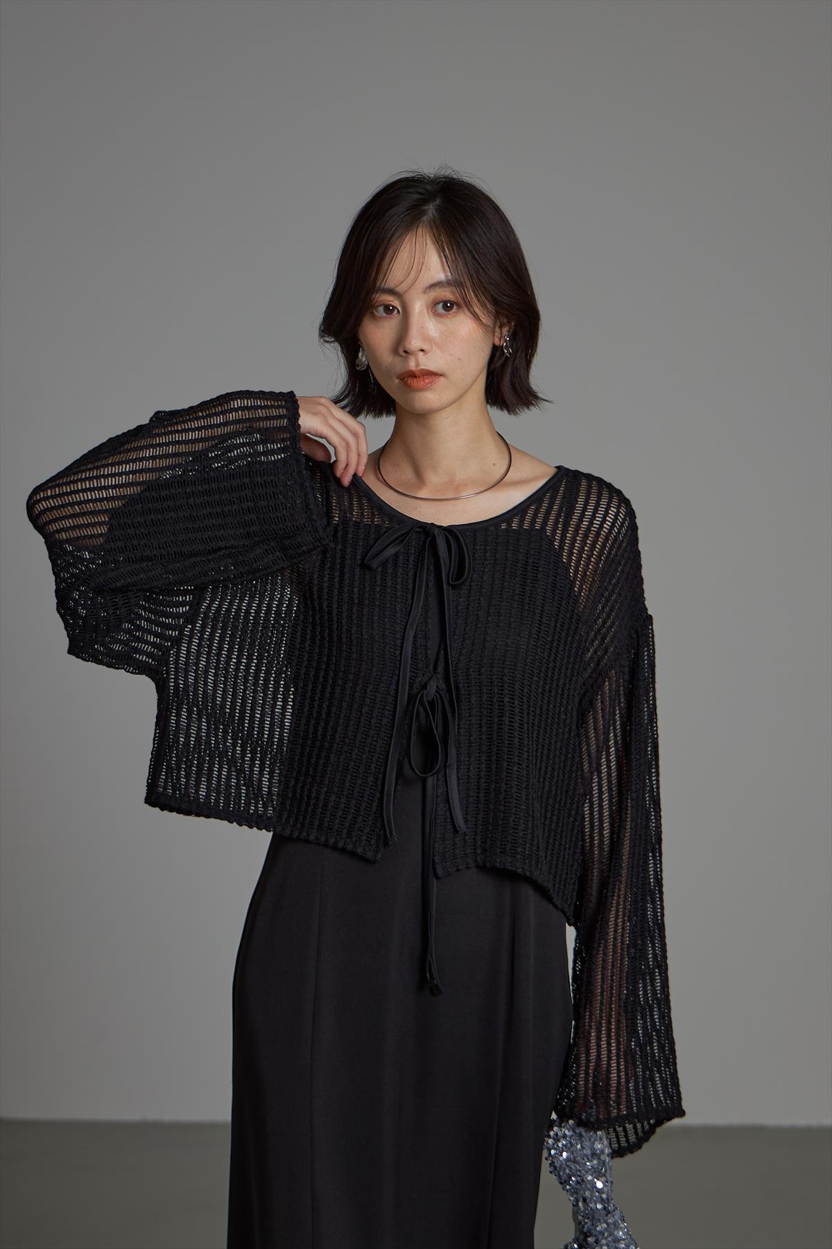 前後2WAYリボンメッシュトップス※一部店舗のみ入荷