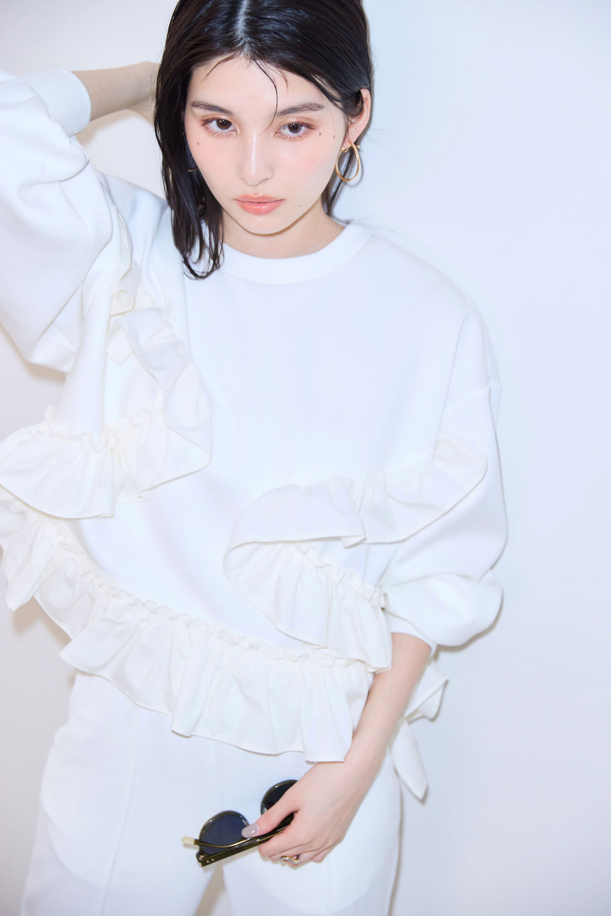 【2025 Summer SALE！】アシメフリルカットプルオーバー＊SALE品につき返品/交換/注文確定後の変更キャンセル不可＊