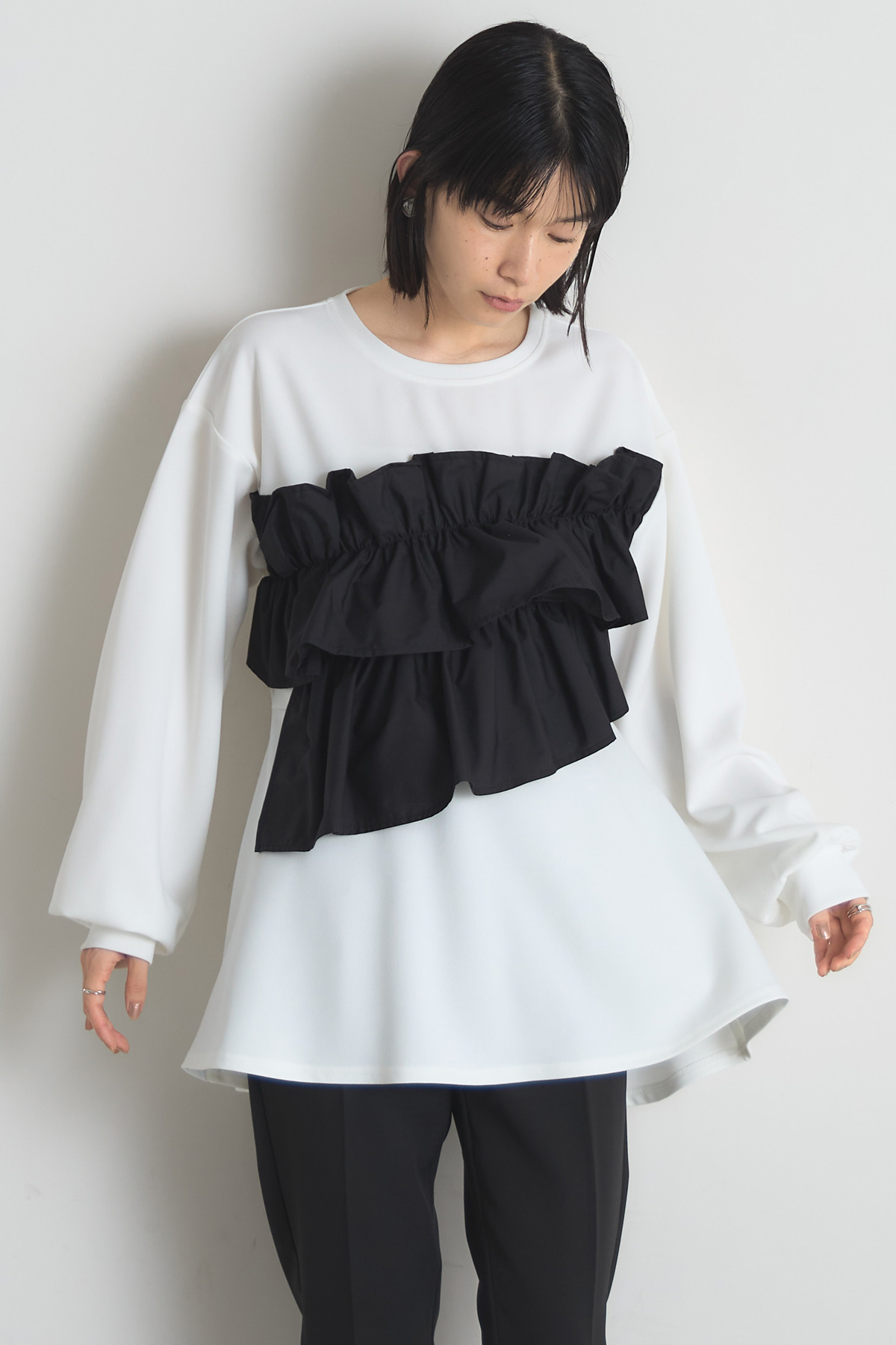 フリルドッキングカットプルオーバー※一部店舗のみ入荷