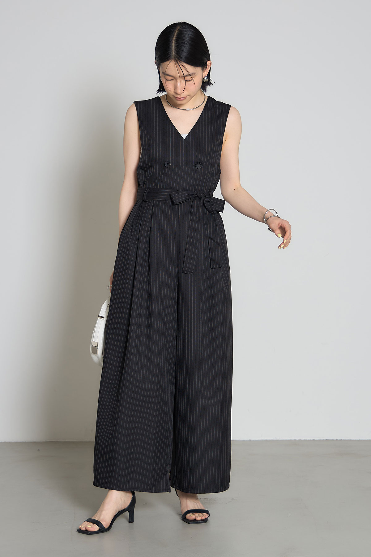 【WEB限定】ピンストライプオールインワン＊SALE品につき返品/交換/注文確定後の変更キャンセル不可＊