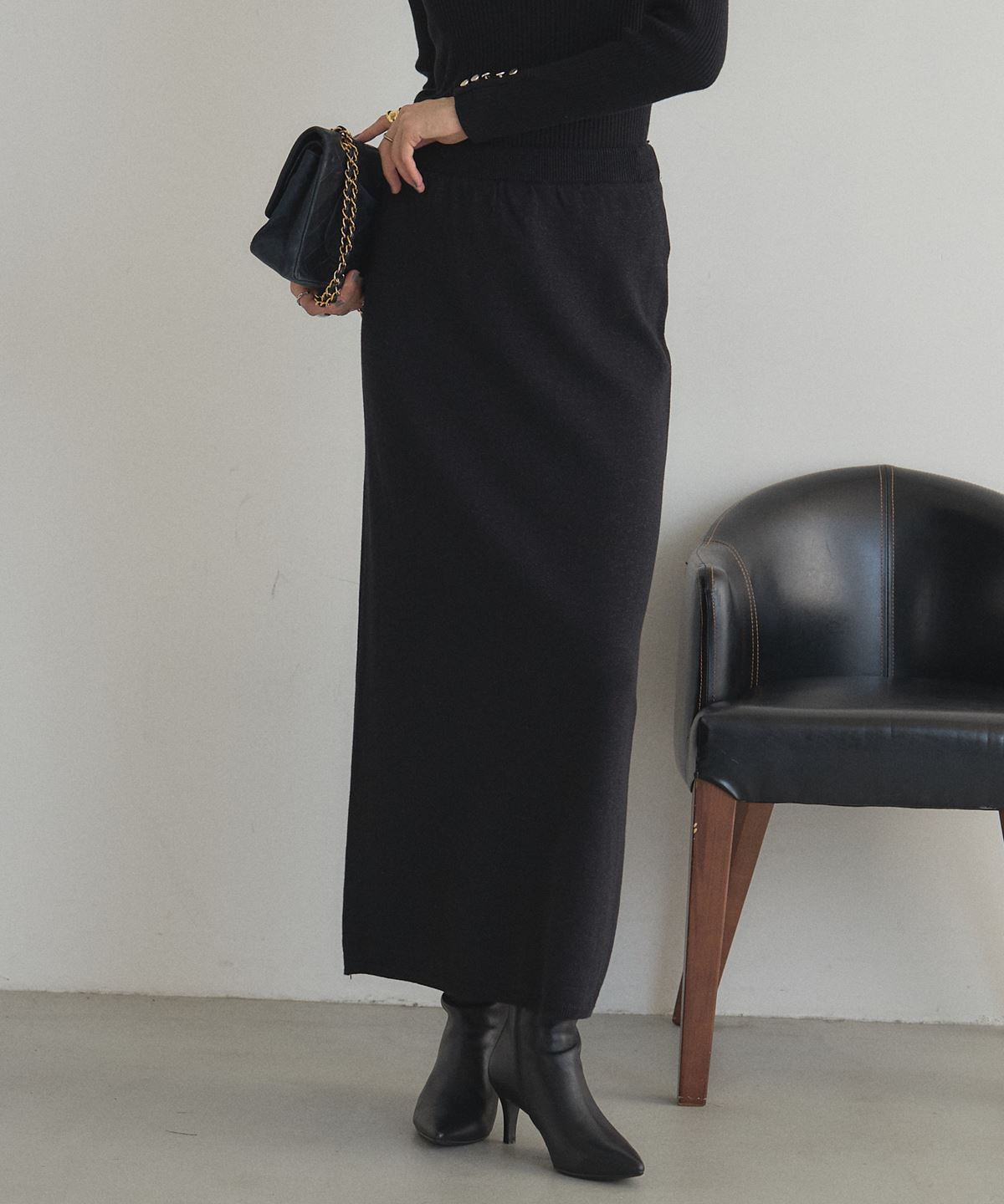 【AW SALE】【WEB限定】ラメニットタイトスカート＊SALE品につき返品/交換/注文確定後の変更キャンセル不可＊