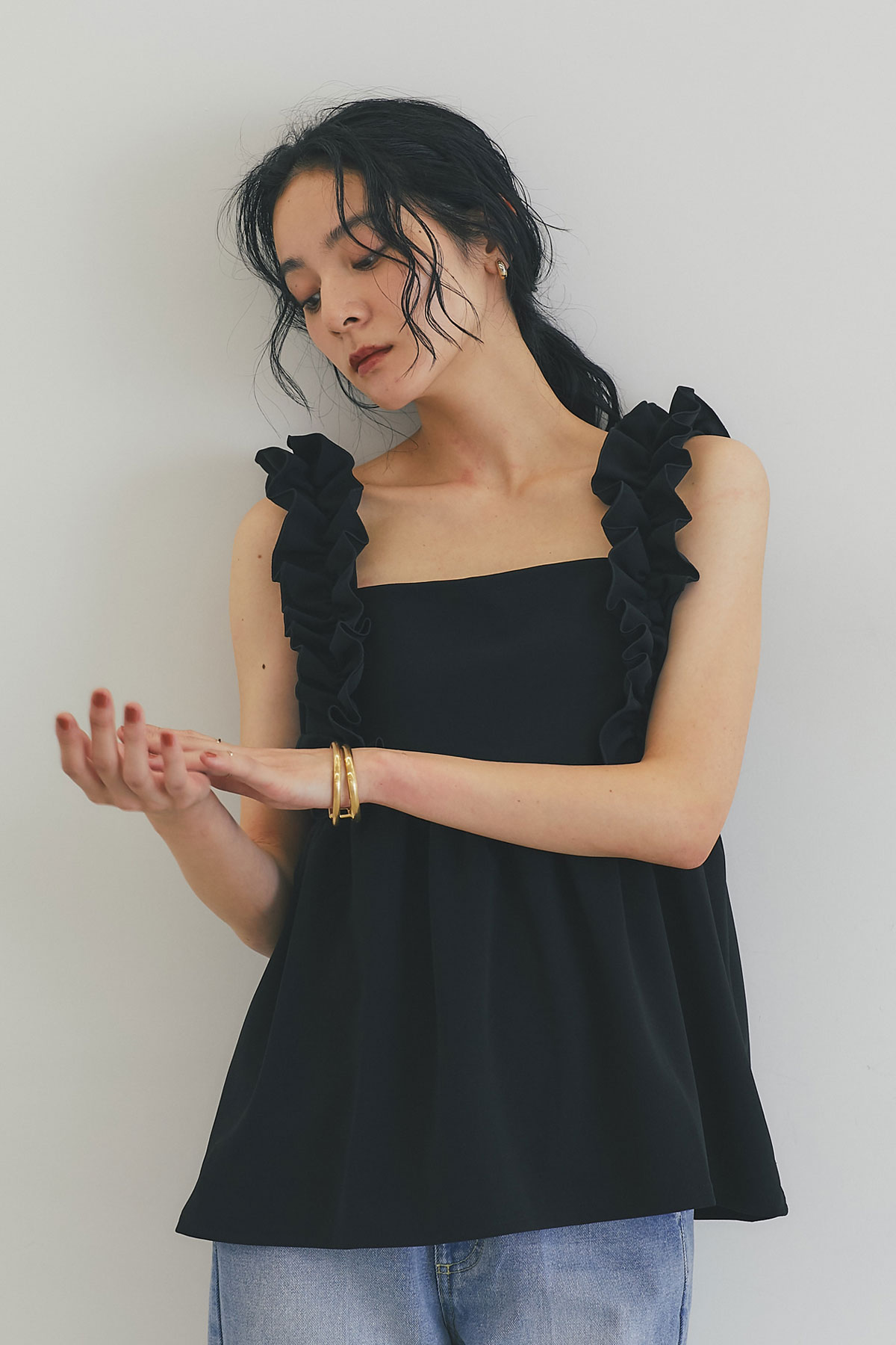 カットジョーゼットフリルキャミソール※一部店舗のみ入荷