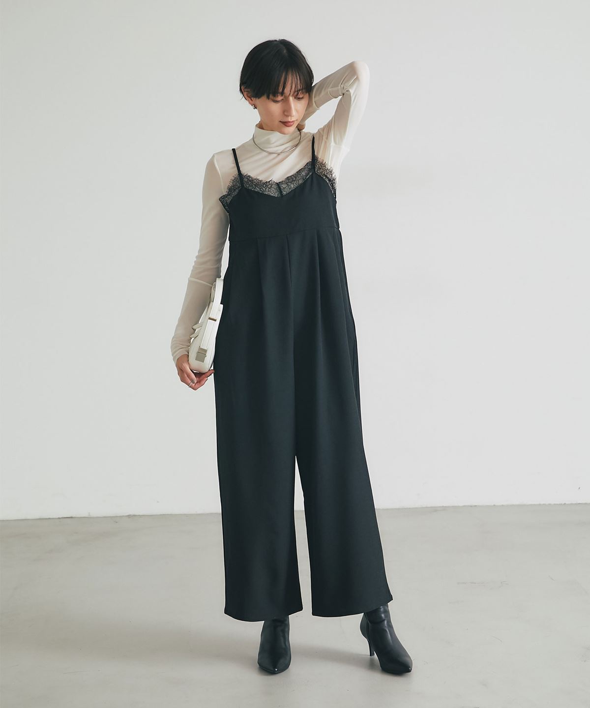 【オフィシャルサイト限定】レースキャミオールインワン