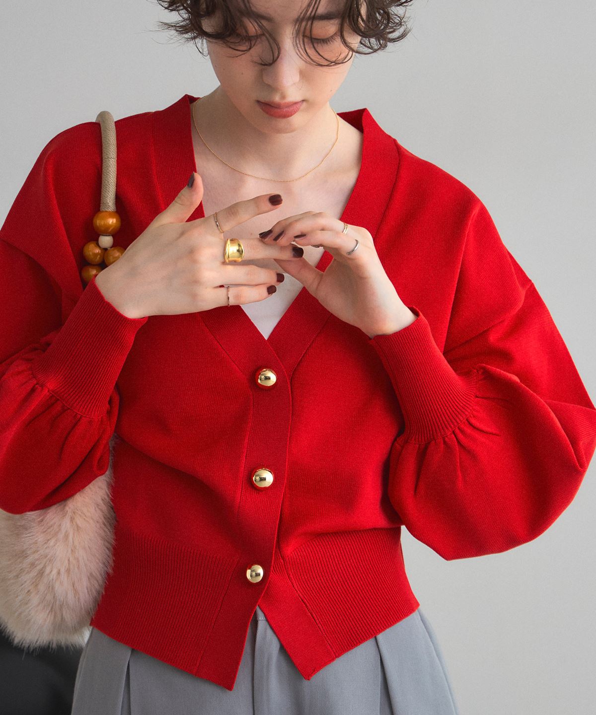 11月9日WEB限定再販！Vネックカーディガン