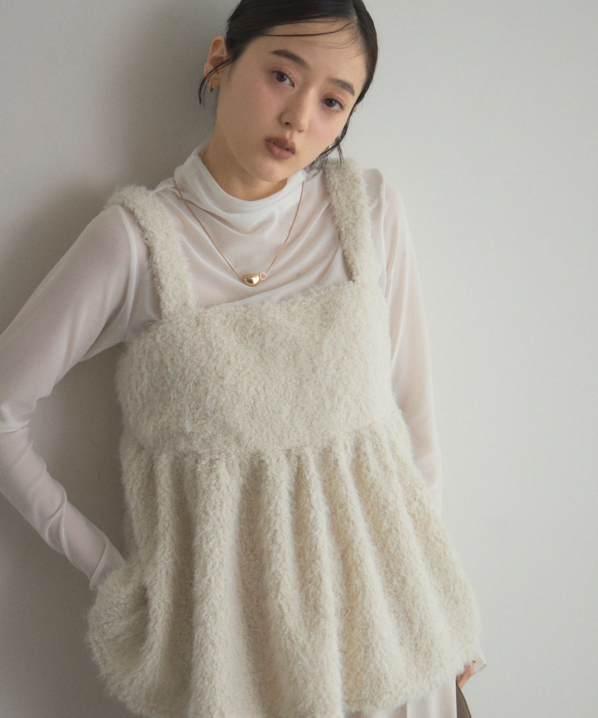 【オフィシャルサイト限定】ブークレシャギーキャミビスチェ