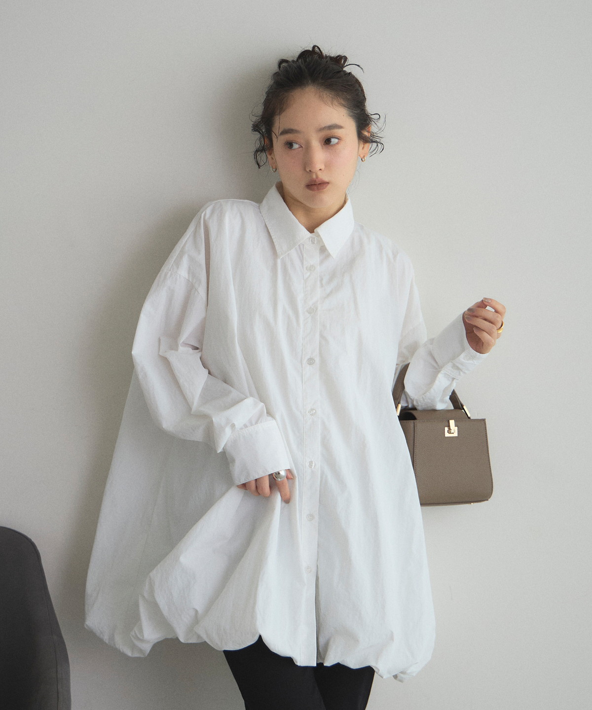 【オフィシャルサイト限定】タフタバルーンシャツ