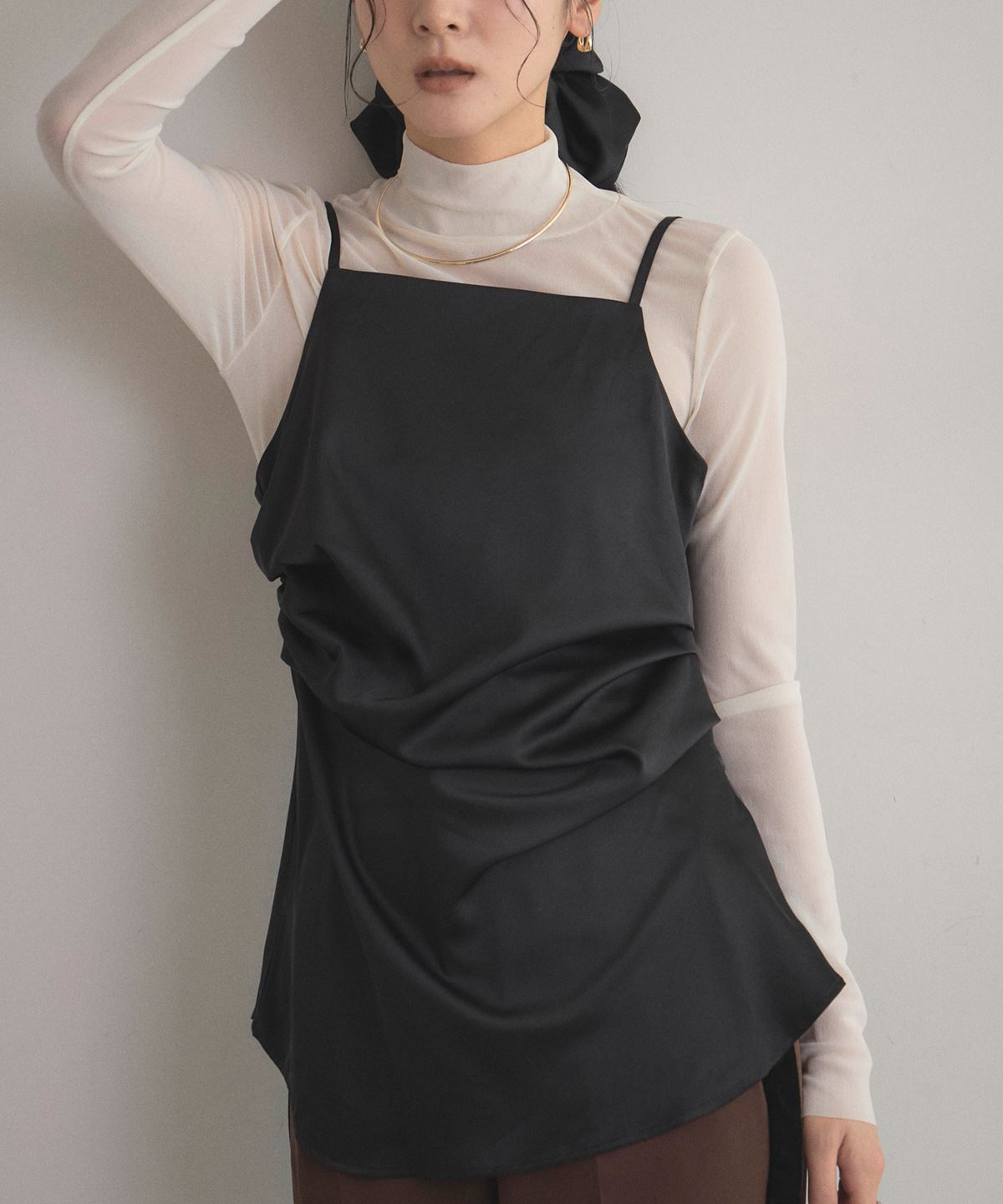 【オフィシャルサイト限定】マットサテンキャミソール＆シュシュセット