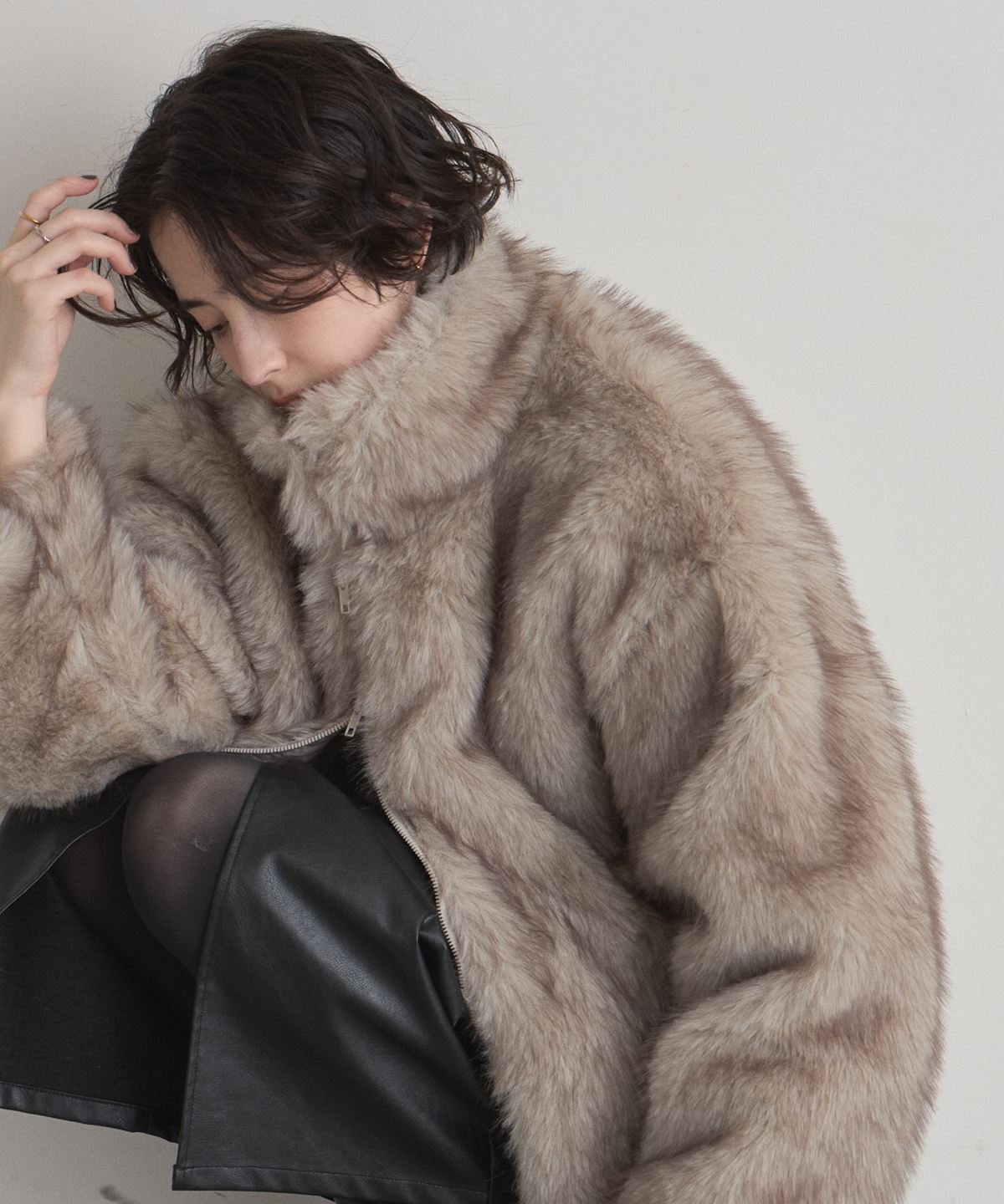 【WEB限定】フェイクファージャケット