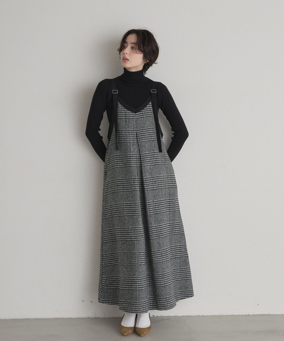 1月4日オフィシャルサイト限定再販！グレンチェック2WAYワンピース