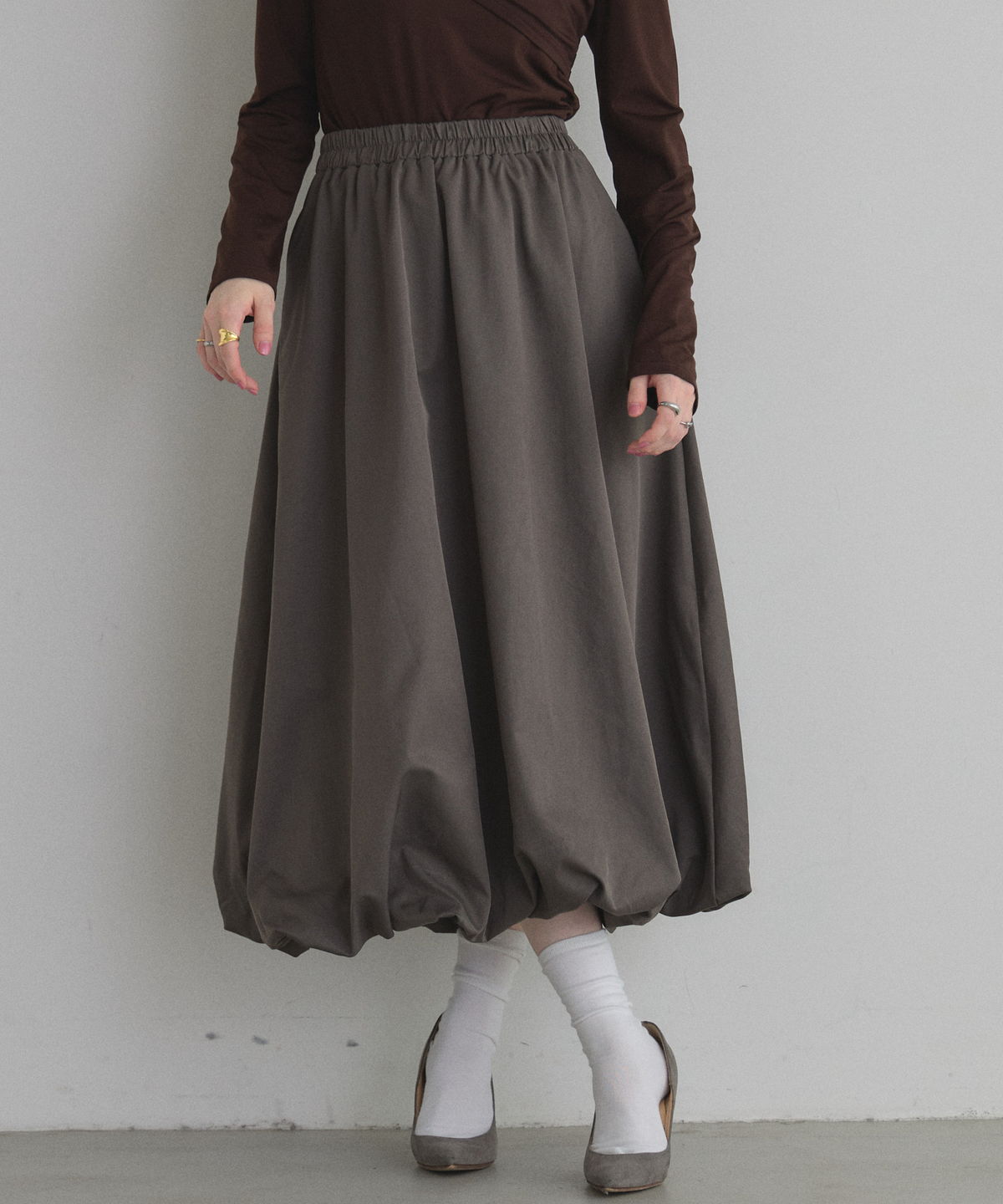 【オフィシャルサイト限定】タフタバルーンスカート