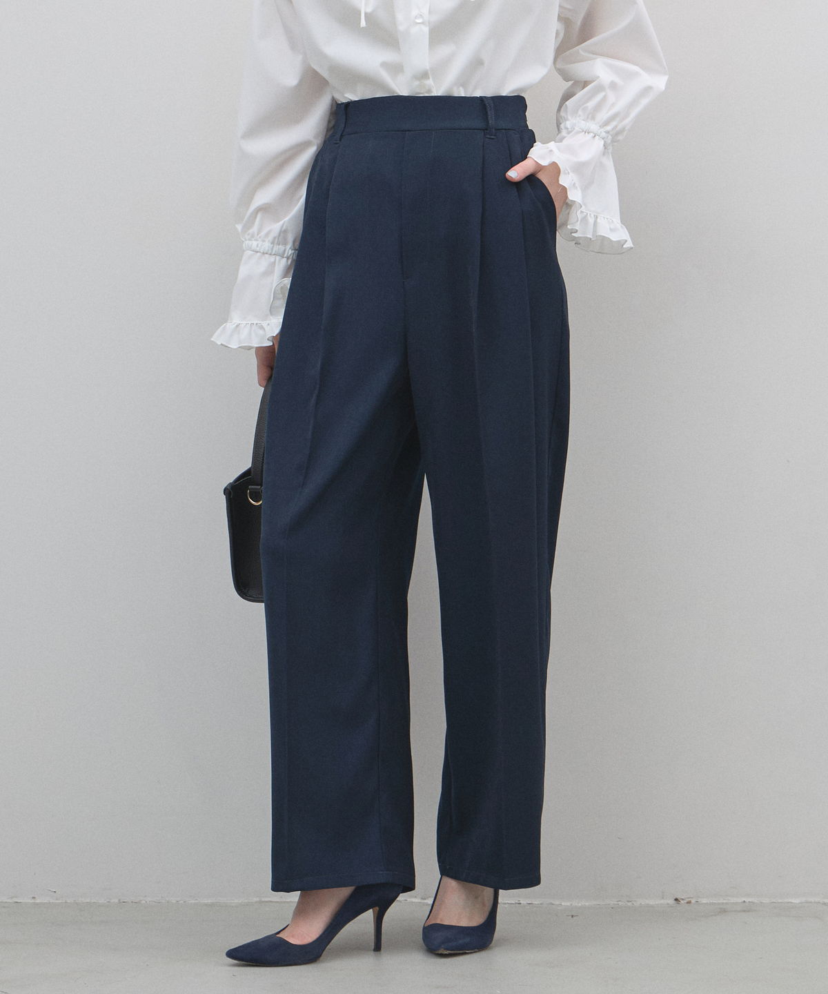 【オフィシャルサイト限定】ツイルワイドストレートパンツ（セットアップ可能）