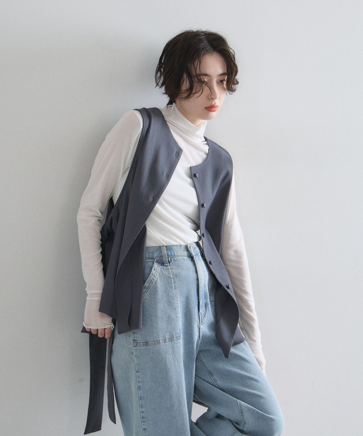 【オフィシャルサイト限定】サイドリボンジレ（145-203571とセットアップ可能）