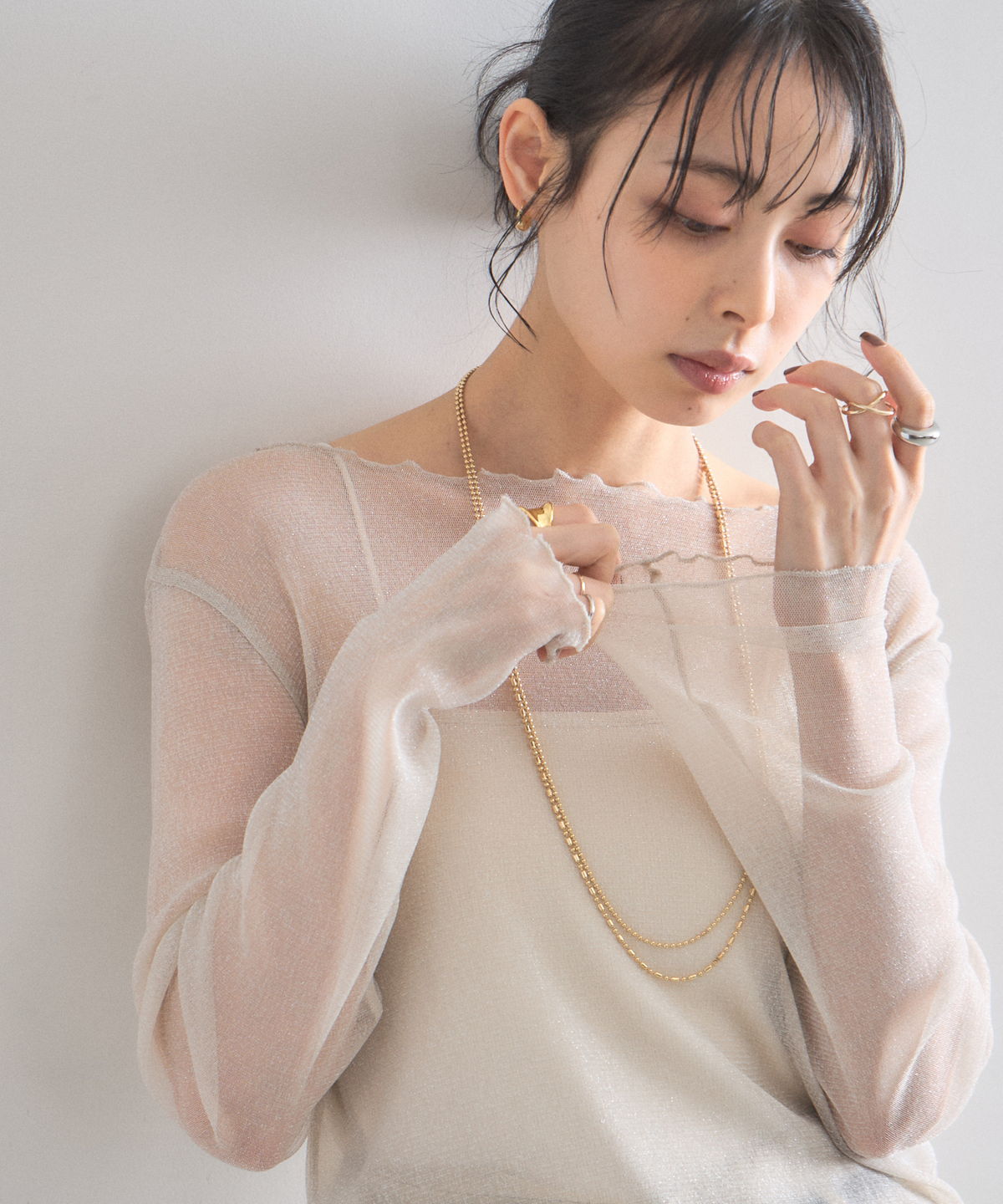 【オフィシャルサイト限定】ラメシアーメロウトップス