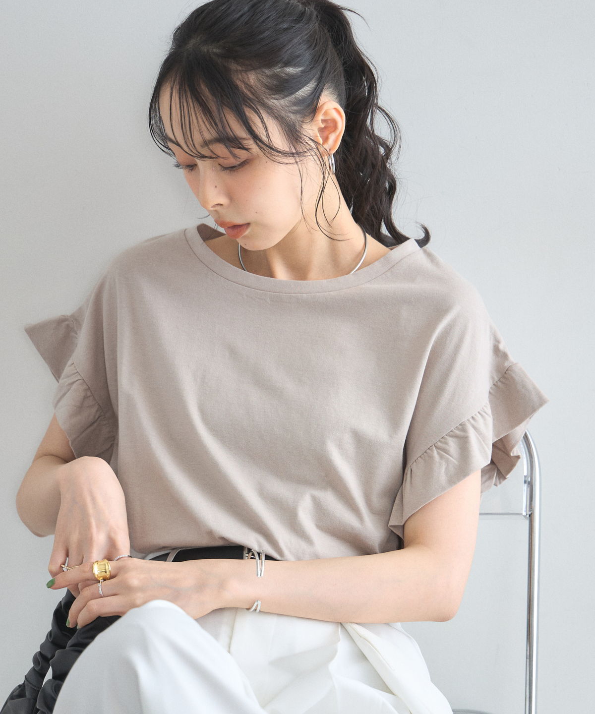 【オフィシャルサイト限定】プチフリルスリーブTシャツ