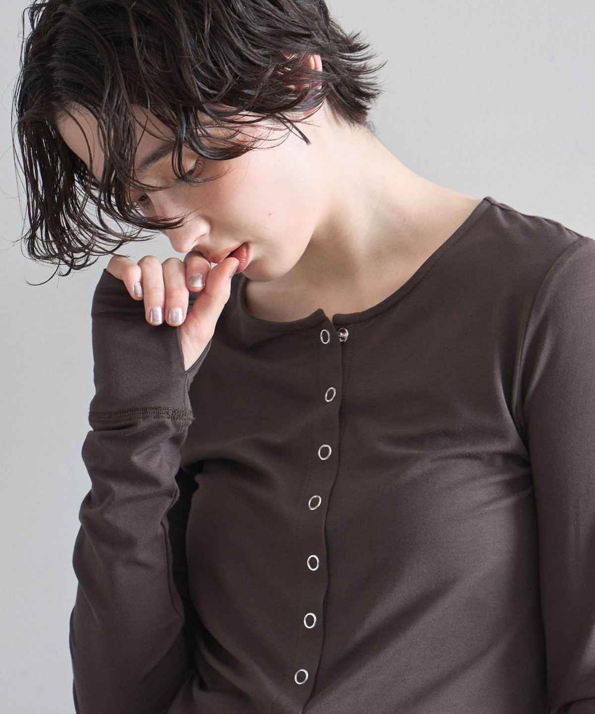 4月22日オフィシャルサイト限定再販！【接触冷感・抗菌消臭・UVカット】スナップボタンカーデ