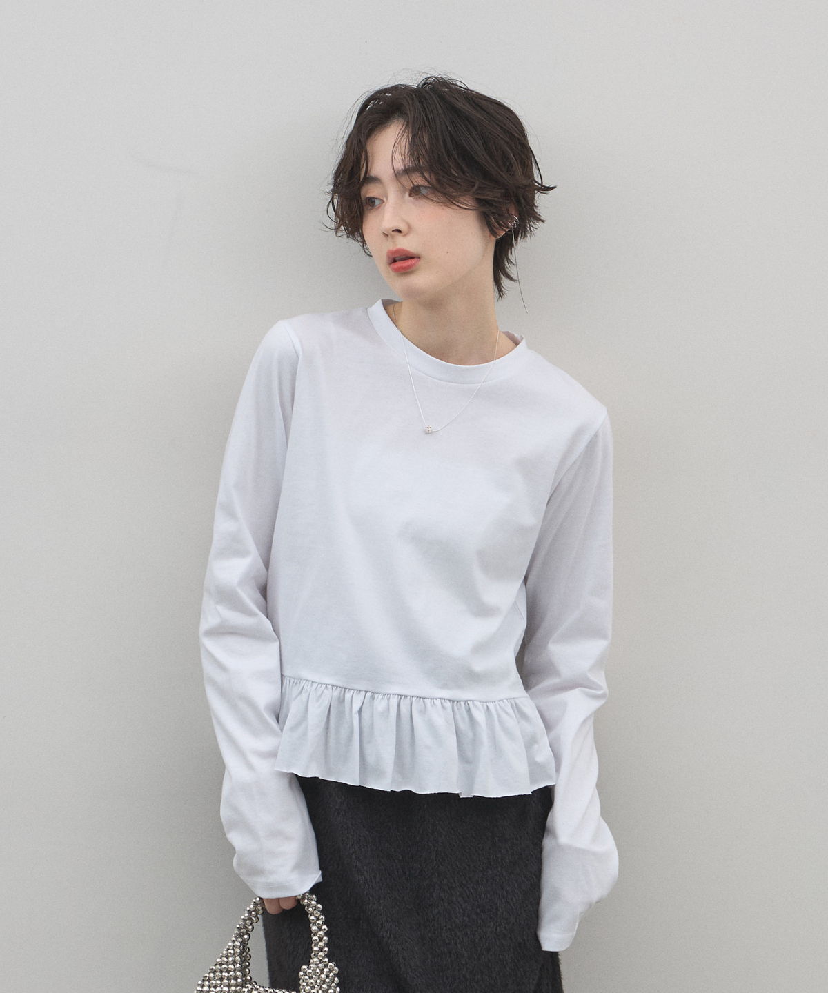 【オフィシャルサイト限定】ペプラム長袖Tシャツ