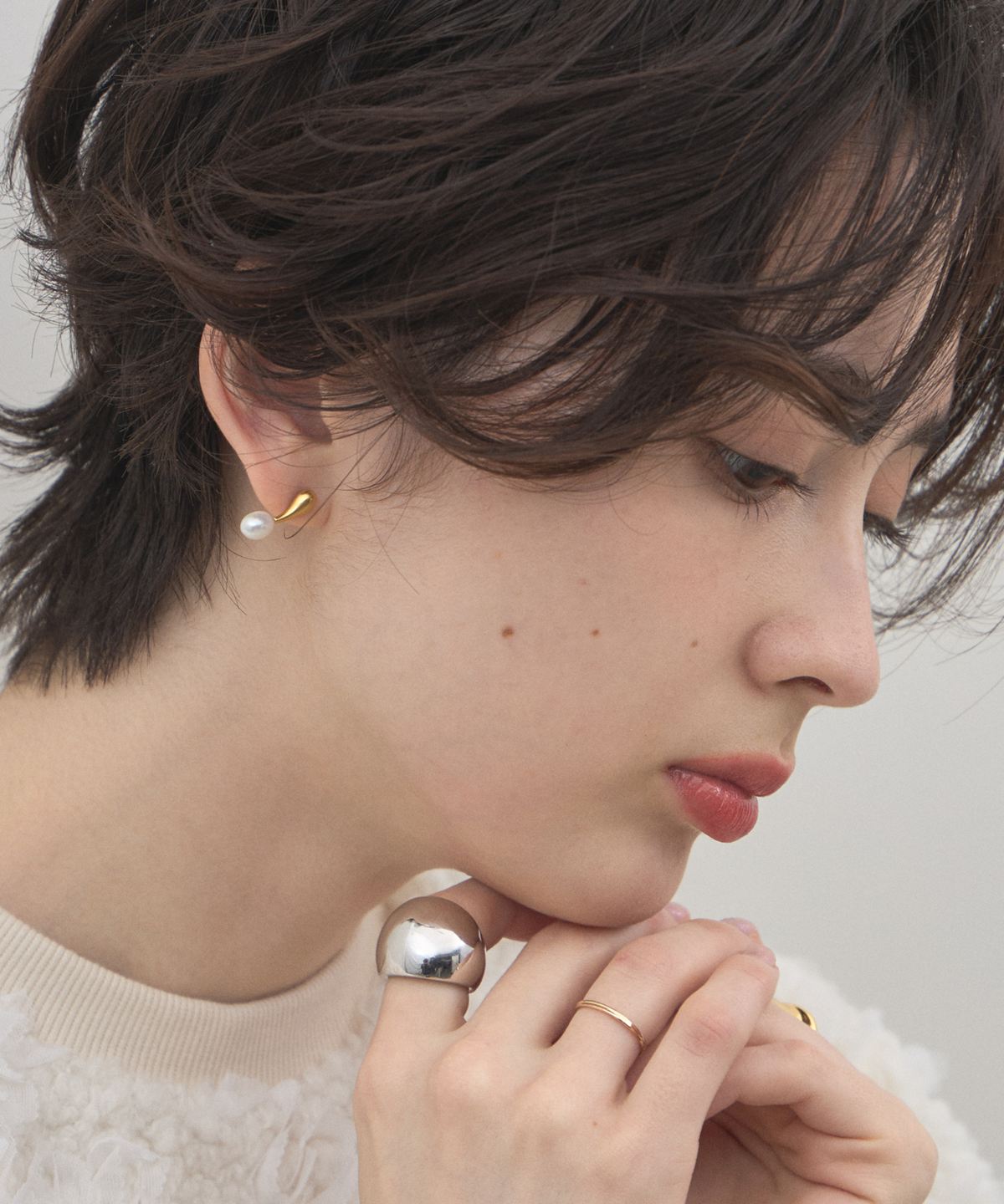 【オフィシャルサイト限定】真珠ゴールドピアス