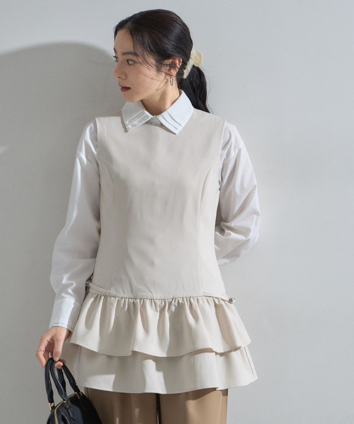 【オフィシャルサイト限定】２段フリルカットチュニック