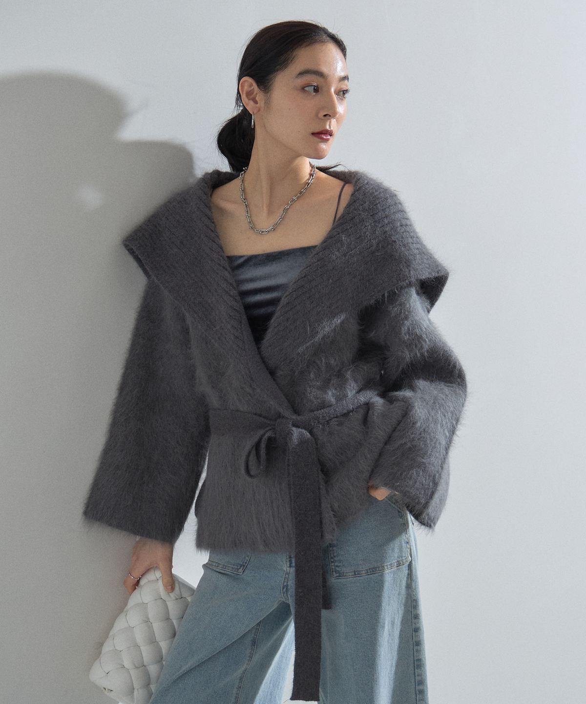 【オフィシャルサイト限定】アンゴラニットガウンコート