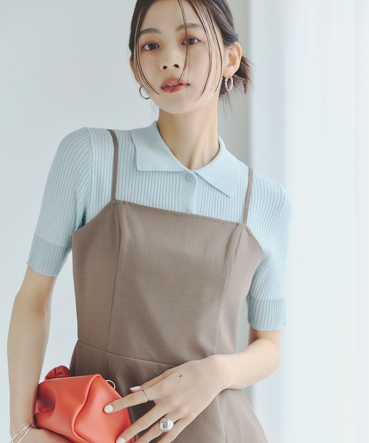 ペプラムビスチェキャミ