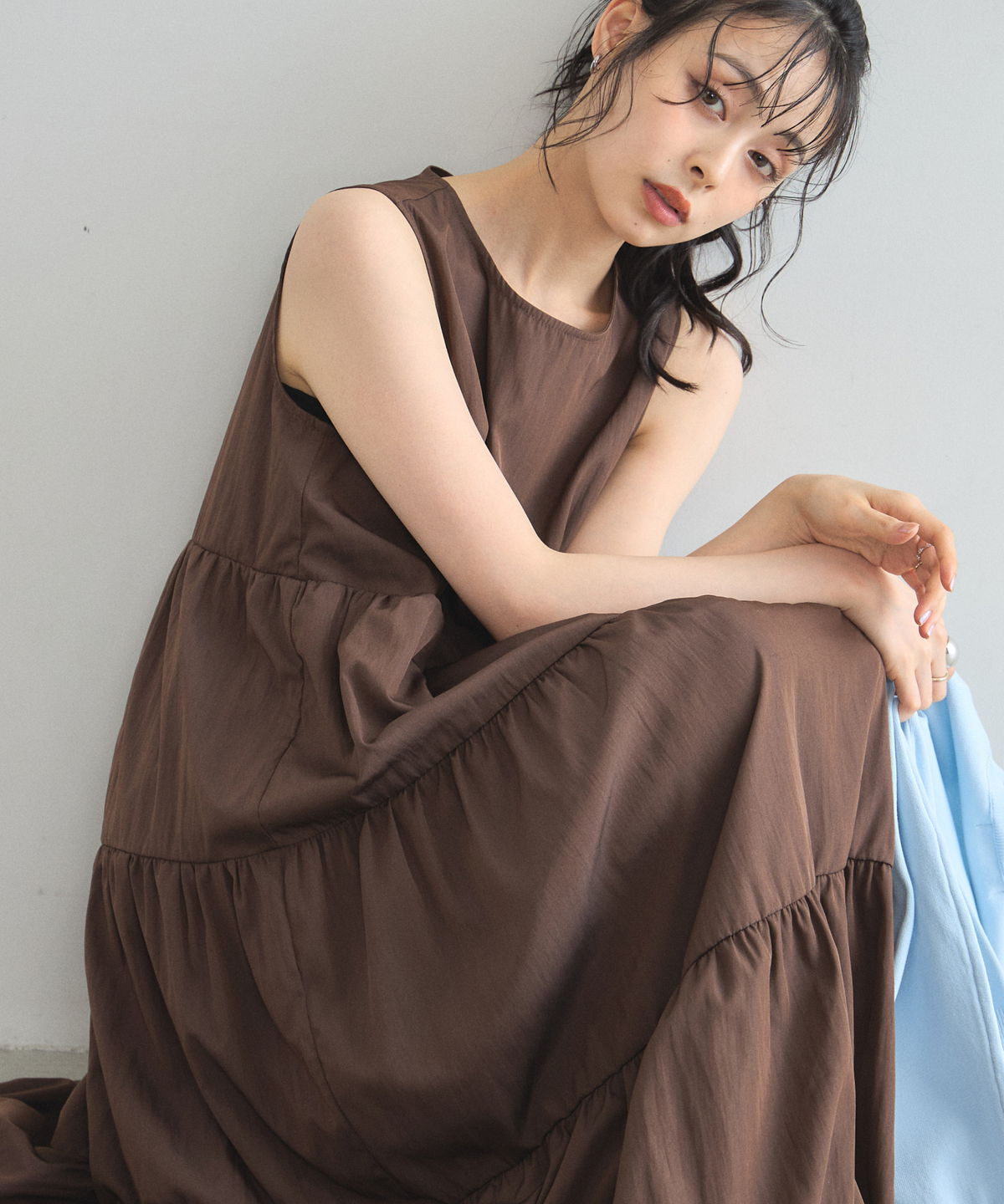 【オフィシャルサイト限定】ティアードロングワンピース