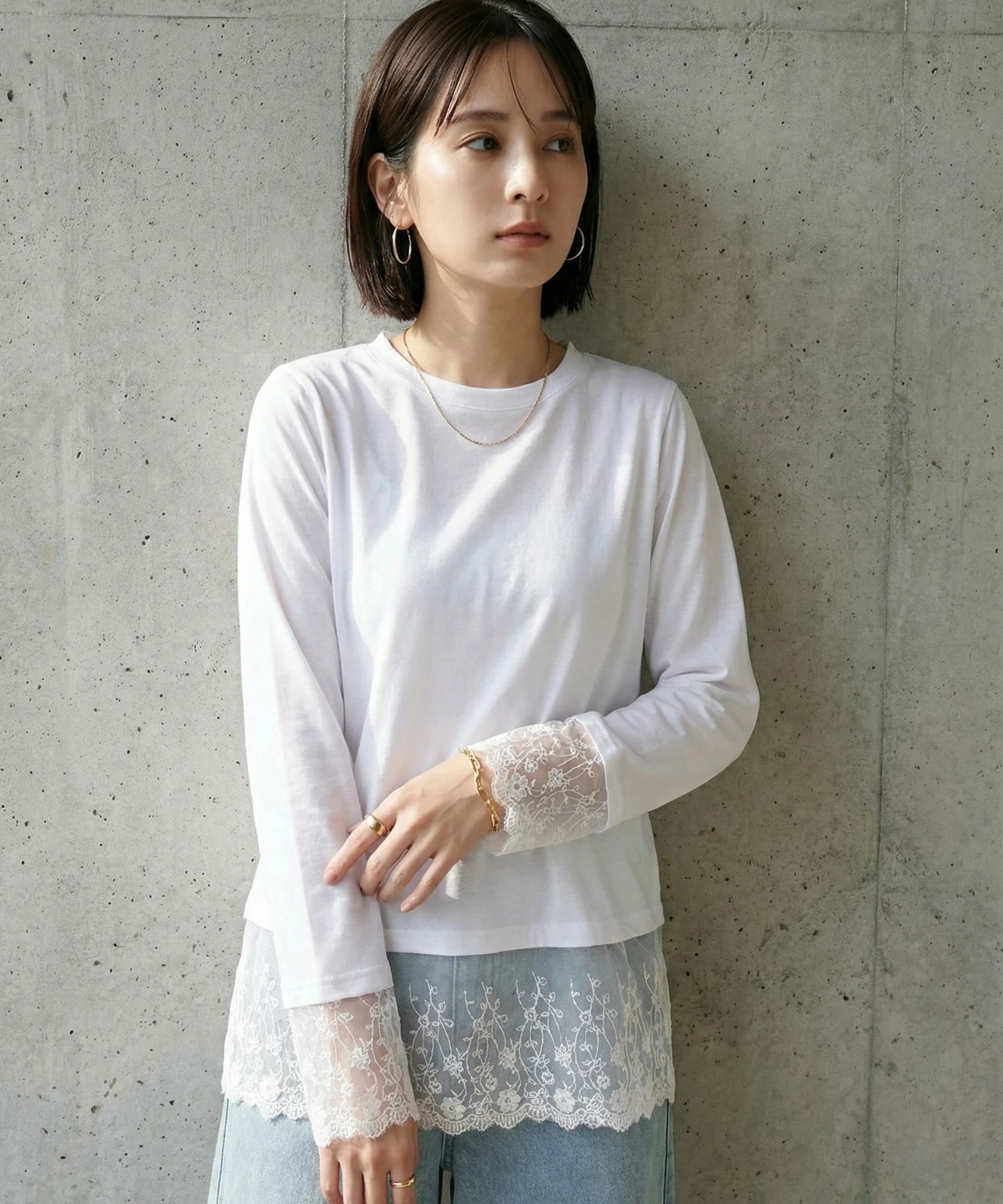 【入荷希望受付中☆】レース付カットソープルオーバー《RequestProject》 ※入荷希望数により商品化しない場合がございます。