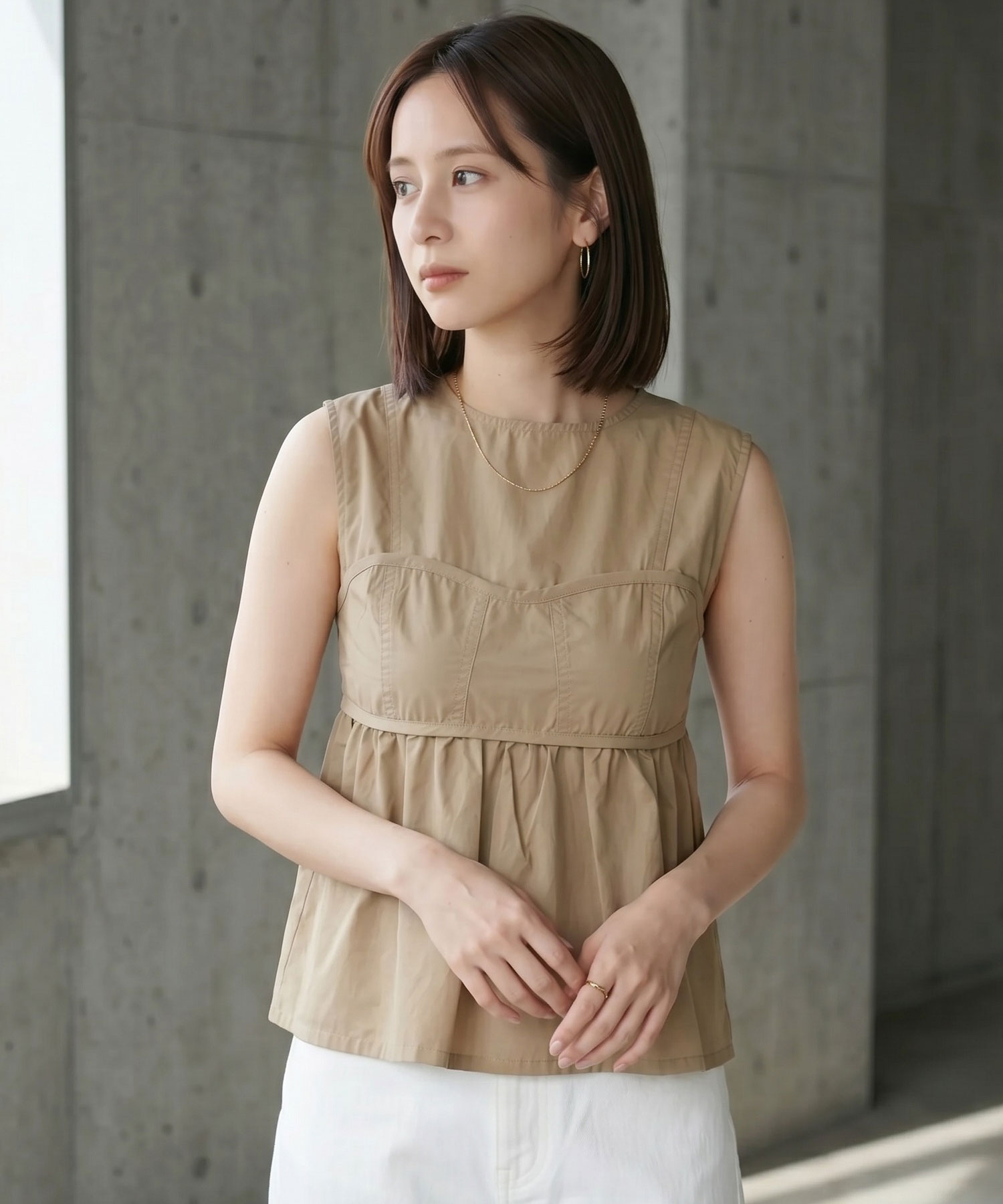 【入荷希望受付中☆】ビスチェライクノースリブラウス 《RequestProject》 ※入荷希望数により商品化しない場合がございます。