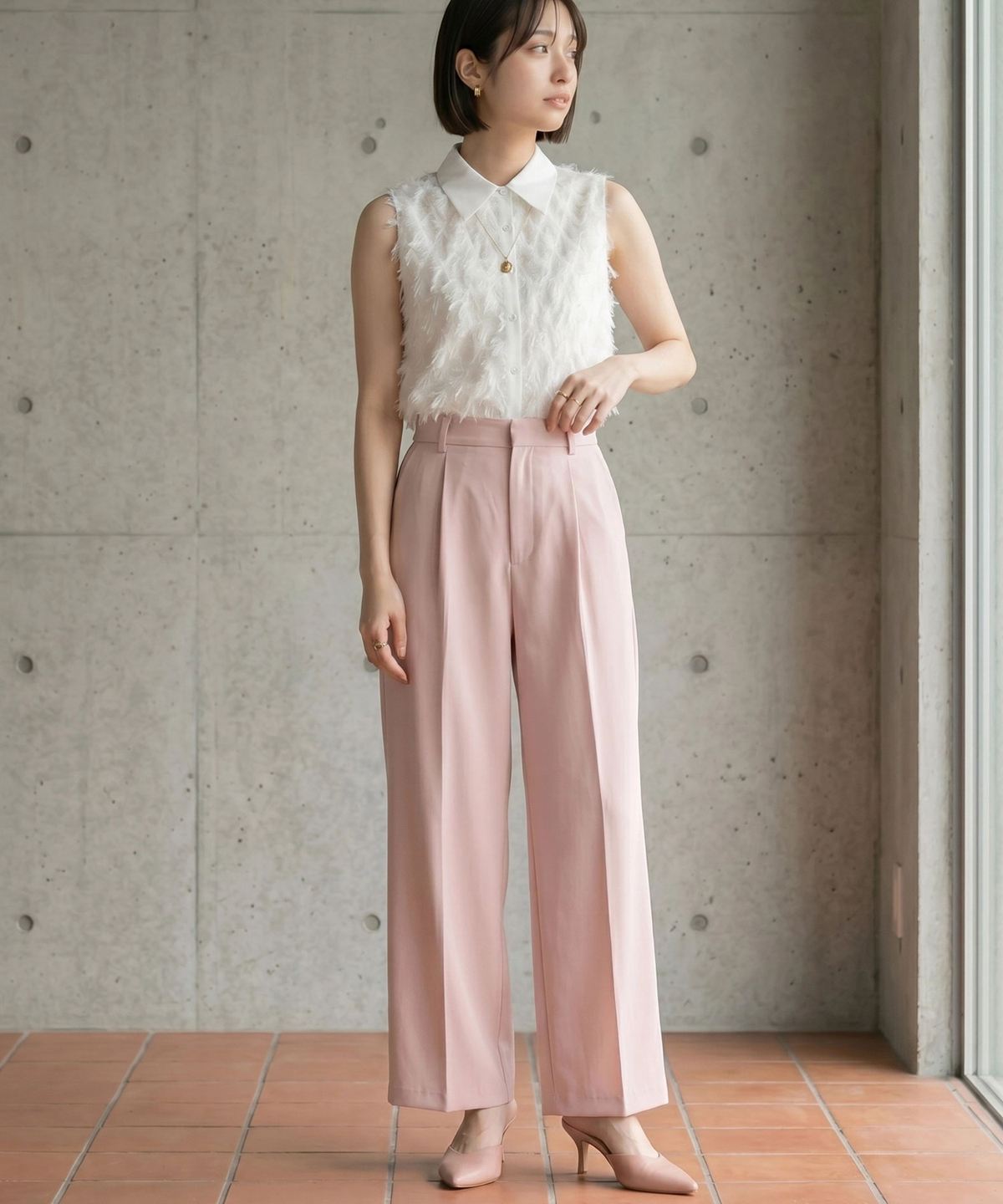 【入荷希望受付中☆】UVカット美脚ストレートパンツ 《RequestProject》 ※入荷希望数により商品化しない場合がございます。