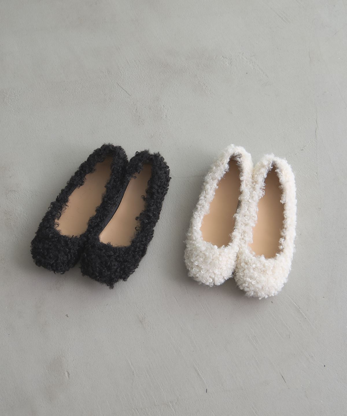 【AW SALE】ボアバレエシューズ＊SALE品につき返品/交換/注文確定後の変更キャンセル不可＊