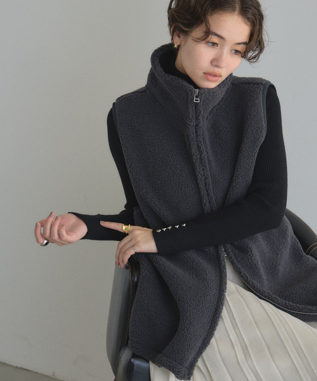 【オフィシャルサイト限定】ボアジップベスト