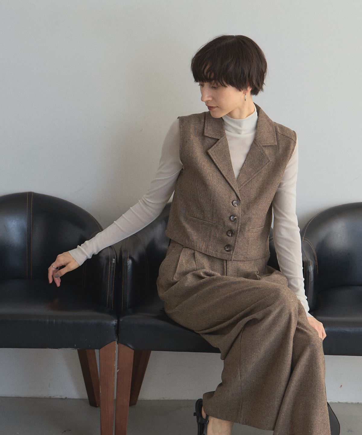 【オフィシャルサイト限定】ツイードライクテーラーベスト