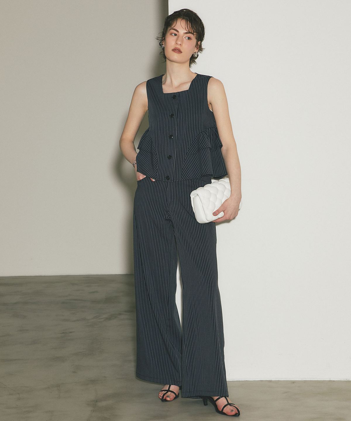 5月6日オフィシャルサイト限定再販！【ARVELLIA】FLATTERING WIDE PANTS（セットアップ対応）