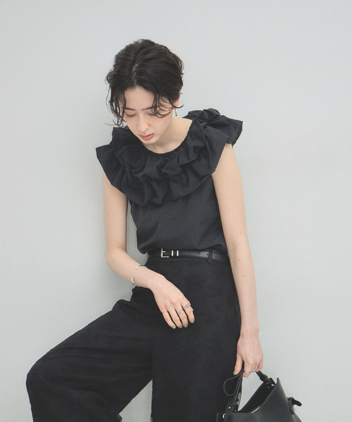 【ARVELLIA】CLOUD RUFFLE BLOUSE
