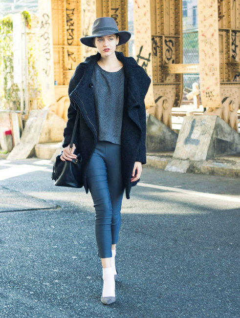 Celeblity Elegant Wool Coat レディース コート イタリア生地 ビッグカラー ロングコート マペル Nostalgia
