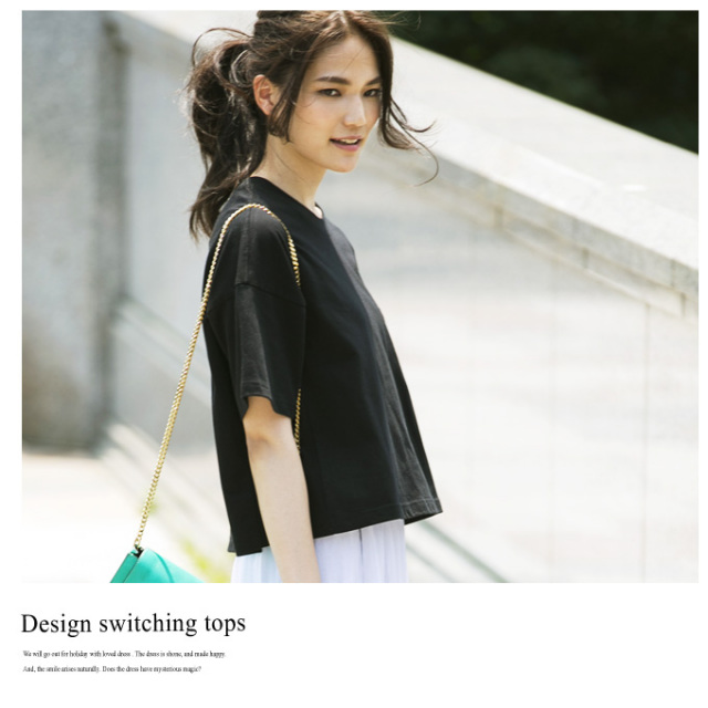 Design Switｃhing Tops レディース シンプル トップス
