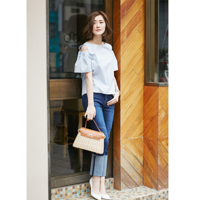 Cut Off Shoulder Tops レディース 肩見せ トップス