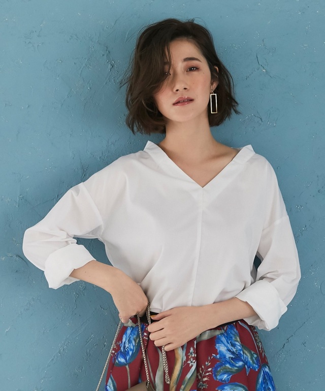 高橋志津奈さん着用》バックルベルトデニムワンピース