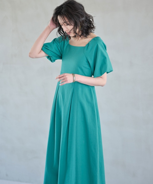 バルーンスリーブ リネンワンピース 【公式通販】