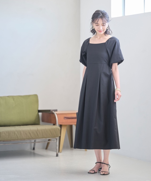 バルーンスリーブ リネンワンピース 【公式通販】