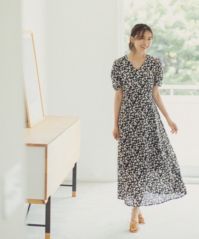 マーガレットプリントワンピース　《Mid Summer Collection》