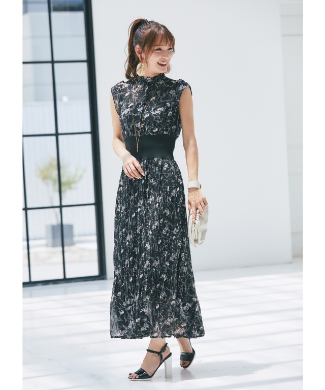 美羽愛さん着用♡ ウエストリブプリーツワンピース フレイアイディー