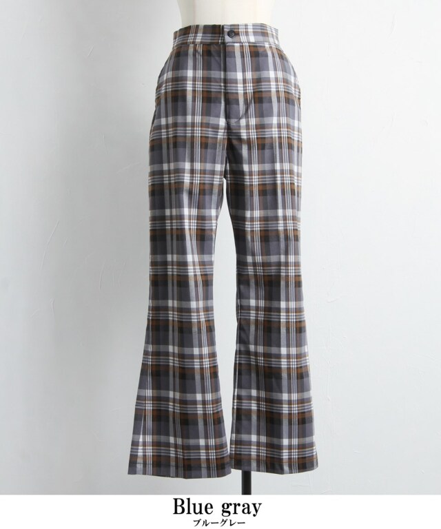 美品　ブルレア BLUELEA チェックパンツ 2025年最新】blueleaの人気アイテム - メルカリ