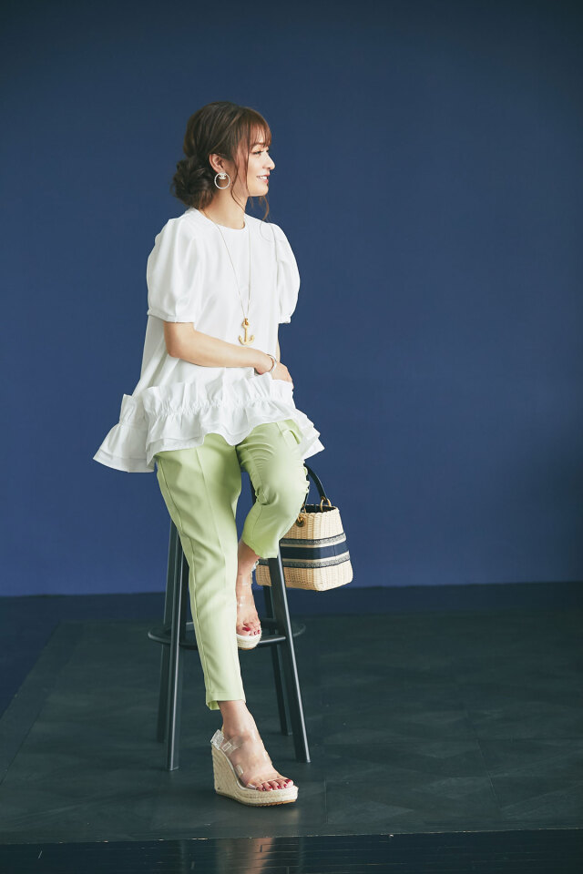 ニッセン テーパードパンツ トールサイズ レディース 高身長