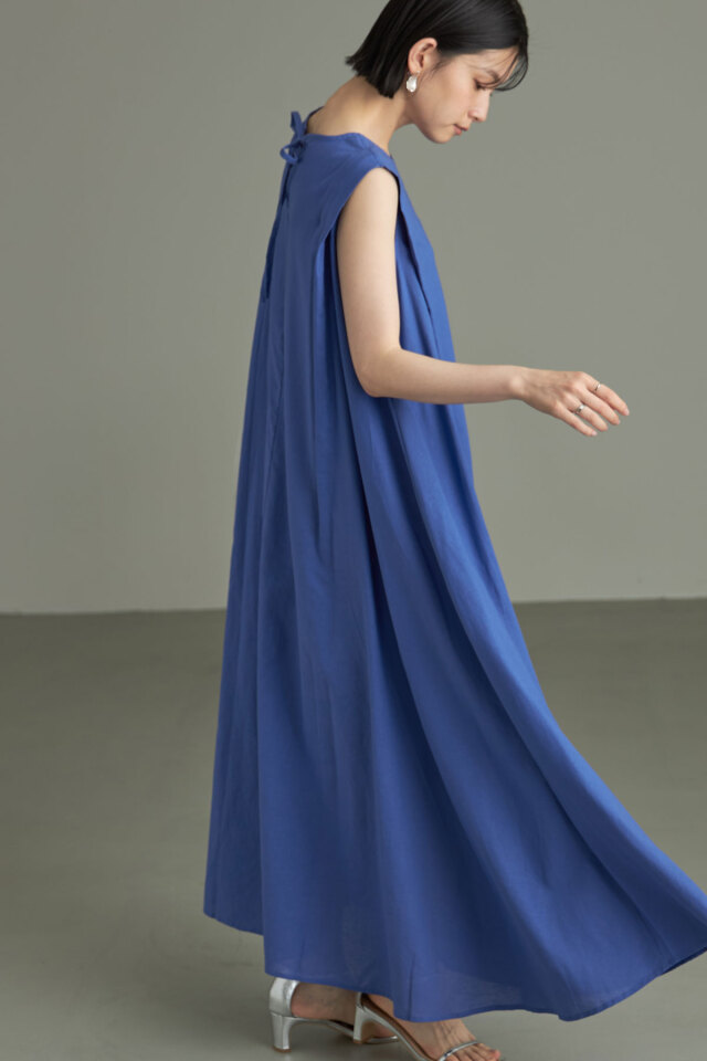 sa_youuさん着用】タックショルダーリネンワンピース 