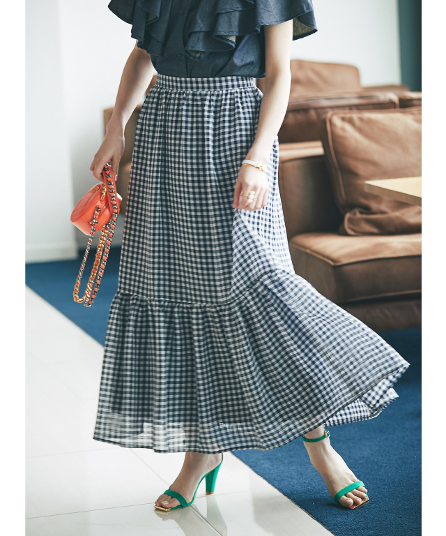 akiki ギンガムチェックスカート Sale akiki ギンガムチェックスカート  